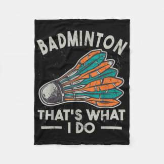 Cobertor De Velo Badminton É O Que Eu Faço, Mulheres Vintage Shuttl