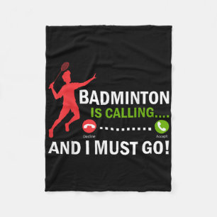 Cobertor De Velo Badminton Está Ligando E Eu Tenho Que Ir A Playe B