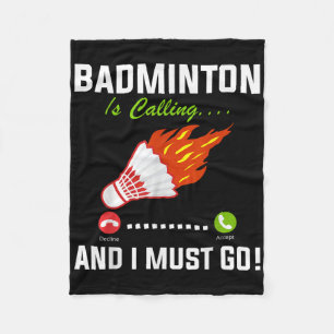 Cobertor De Velo Badminton Está Ligando E Eu Tenho Que Ir A Playe B