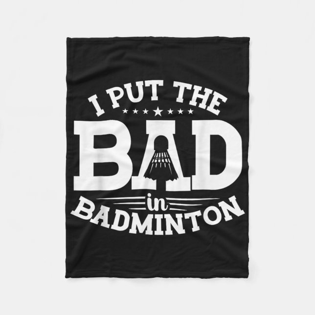 Cobertor De Velo Badminton, Eu Coloco o Mal Em Badminton, Shutt Div (Frente)