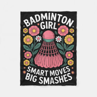 Cobertor De Velo Badminton Girl Shuttle Funny Badminton 