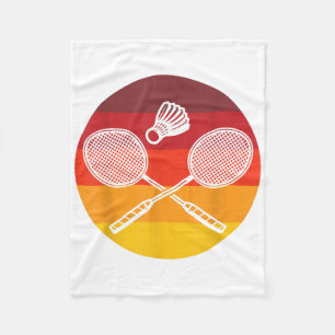 Cobertor De Velo Badminton Graphic Badminton Player Shuttle Sports