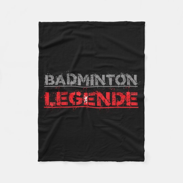 Cobertor De Velo Badminton Legend Funny Badminton Gift Shuttle (Frente)