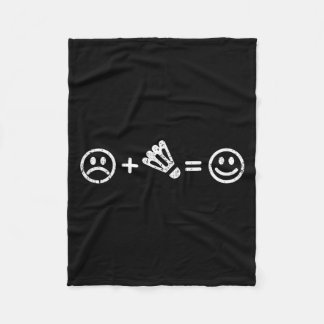 Cobertor De Velo Badminton Makes Happy Funny Shuttle Badminton Play