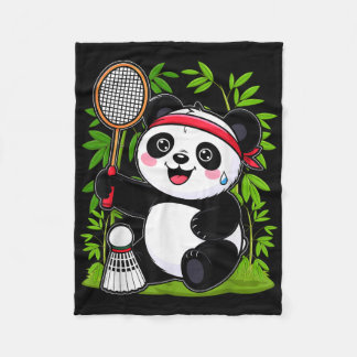 Cobertor De Velo Badminton Panda Escavado - Engraçado Shuttle Ani