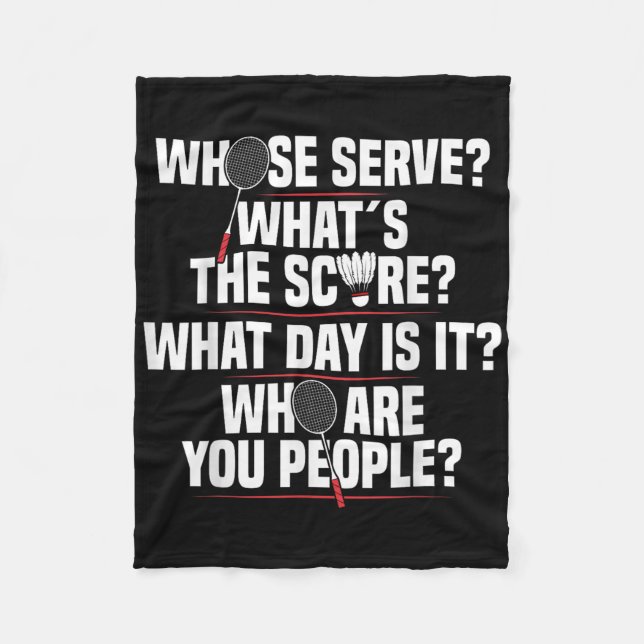 Cobertor De Velo Badminton Racket Serve Shuttle Player Badminton Pl (Frente)