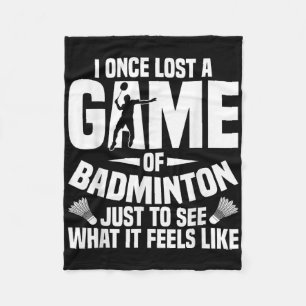Cobertor De Velo Badminton Shuttle Uma Vez Perdeu O Jogador De Tart