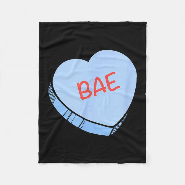 Cobertor De Velo “bae” Conversation Hearts Valentine’s Day  (Frente)