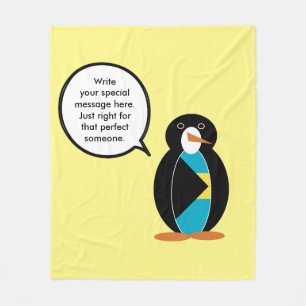 Cobertor De Velo Bahamas Pinguim Falante 