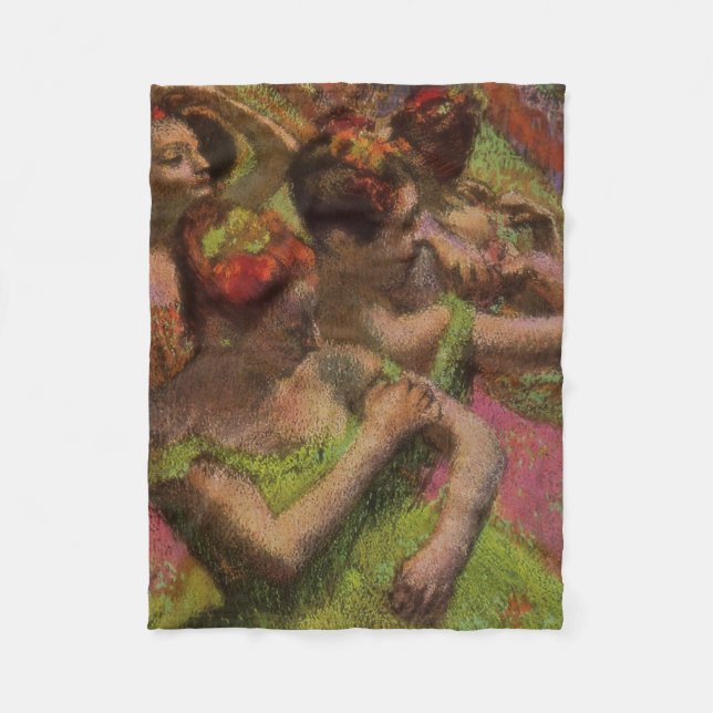 Cobertor De Velo Bailarinas Ajustando Seus Vestidos (Edgar Degas) (Frente)