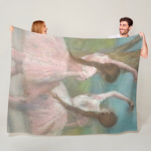 Cobertor De Velo Bailarinas em Rosa Edgar Degas