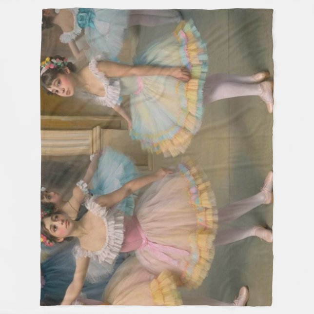 Cobertor De Velo Bailarines detrás del escenario Postcard (Frente)