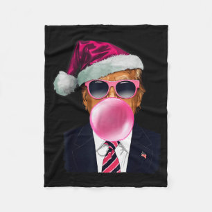 Cobertor De Velo Bala de Goma Trump Soprando Chiclete Natal Rosa