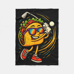 Cobertor De Velo Balanço de taco de golfe humor de comida mexicana