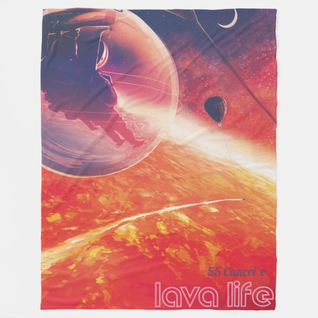 Cobertor De Velo Balão de ar quente extremo na paisagem vulcânica (Frente)