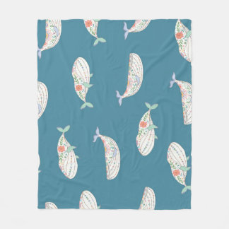 Cobertor De Velo Baleia escandinava, padrão dos animais marinhos