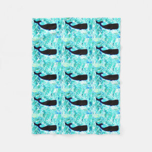 Cobertor De Velo baleias negras submarinas