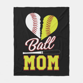 Cobertor De Velo Ball Mãe Baseball Sofball Mãe