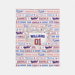 Cobertor De Velo Ball Stitch - Baseball