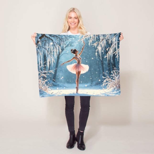 Cobertor De Velo Ballerina, brilhante dança da elegância da moda (In Situ)