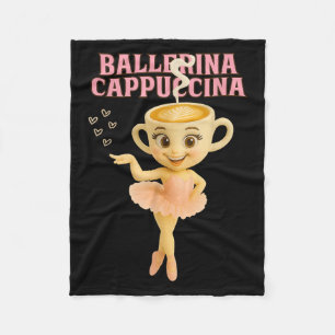 Cobertor De Velo Ballerina Cappuccina Italiano Brainrot Memória Cri