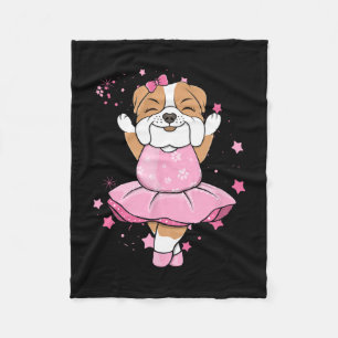 Cobertor De Velo Ballerina Inglesa Rosa Ballett Cachorro Ballett Em