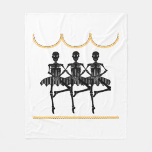 Cobertor De Velo Ballerinas no Halloween