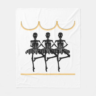 Cobertor De Velo Ballerinas no Halloween