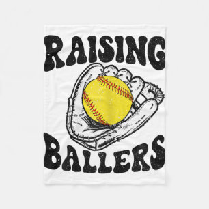 Cobertor De Velo Ballers Softball Mãe Baseball Dia de as mães Mãe P