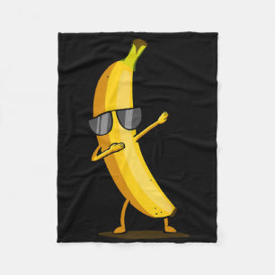 Cobertor De Velo Banana Amarela Dabbing - Fruta Dab Funny Dancing