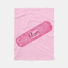 Cobertor De Velo band-aid mom soft pink