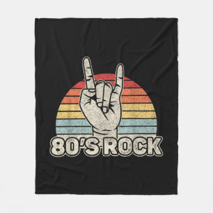 Cobertor De Velo Banda de Rock Retro Vintage dos Anos 80