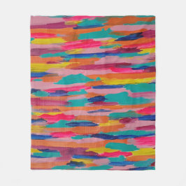 Cobertor De Velo Bandas Abstrato cor-de-rosa
