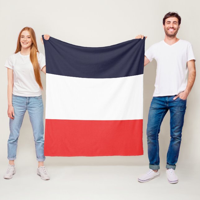 Cobertor De Velo Bandas brancas e vermelhas azuis riscadas (In Situ)