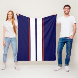 Cobertor De Velo Bandas de corridas vermelho, branco e azul