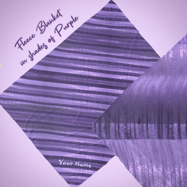 Cobertor De Velo Bandas de Shimmery Diagonal Púrpura Boho (Criador carregado)