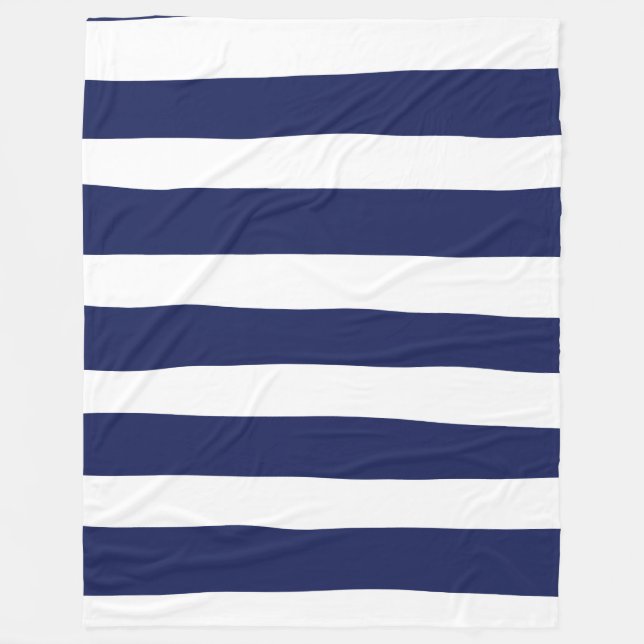 Cobertor De Velo Bandas irregulares - Azul e branco (Frente)