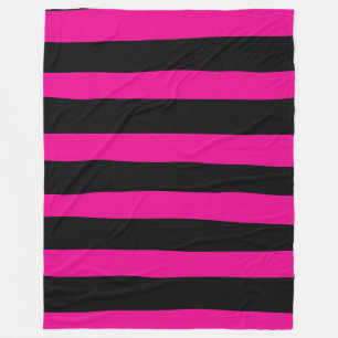 Cobertor De Velo Bandas irregulares - Magenta e preto