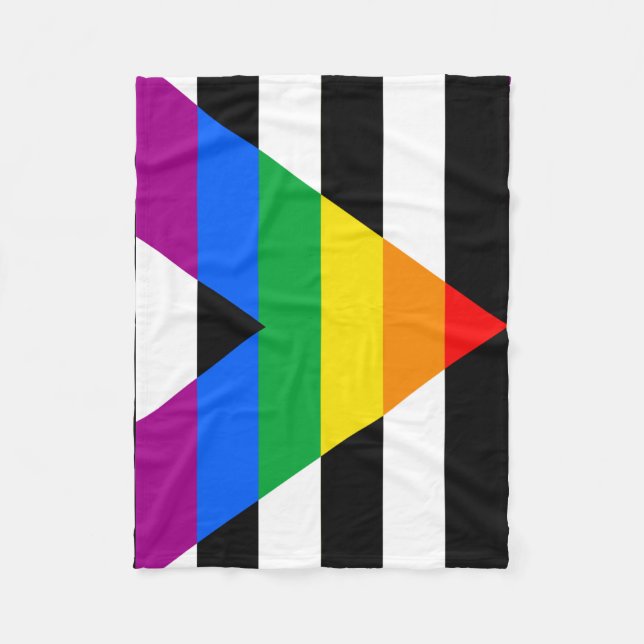 Cobertor De Velo Bandeira Aliada LGBTQ+ (Frente)