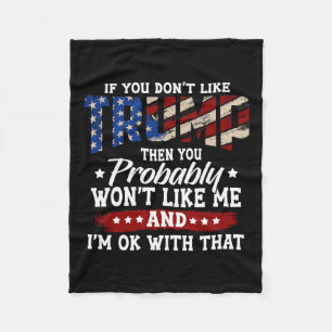 Cobertor De Velo Bandeira Americana 2024 4 De Julho De Trump 2024