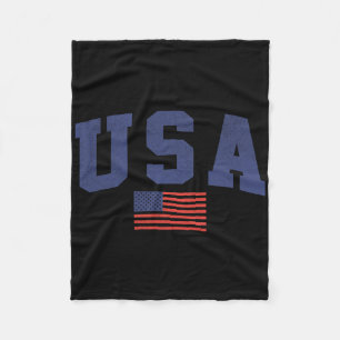 Cobertor De Velo Bandeira Americana 4 De Julho Americana Azul
