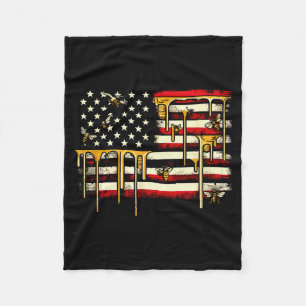 Cobertor De Velo Bandeira Americana & Abelha Patriótica Apicultor B