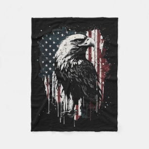 Cobertor De Velo Bandeira Americana Águia 4 De Julho Dia Da Indepen