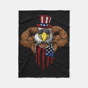 Cobertor De Velo Bandeira Americana Águia Careca Musculosa Biciclet