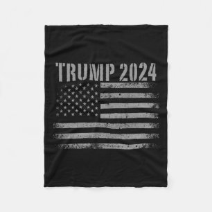 Cobertor De Velo Bandeira Americana Angustiada 2024 Usa Patriótica 