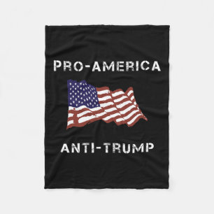 Cobertor De Velo Bandeira Americana Anti-Trump
