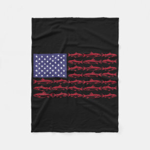 Cobertor De Velo Bandeira Americana B Pesca Patriótico Homens Menin