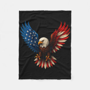 Cobertor De Velo Bandeira Americana Bald Eagle Patriótica Eagle 4º
