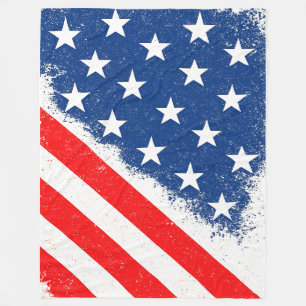 Cobertor De Velo Bandeira Americana Camisa Estrelas Patriótica dos