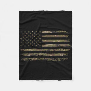Cobertor De Velo Bandeira Americana Camuflada EUA Homens Meninos Mu
